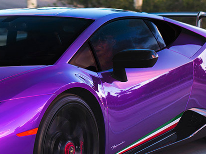 shiny metallic purple ferrari 458 italia